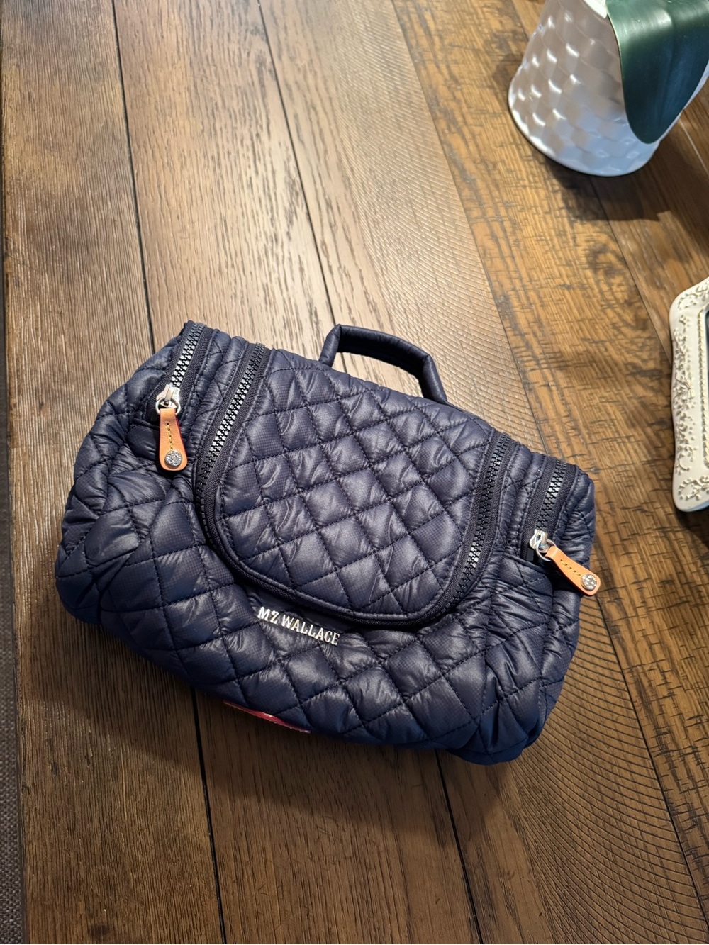 MZ Wallace Dawn With Tropical Palm Hanging Travel Cosmetic Bag- FINAL PRICE! - Picture 2 of 9